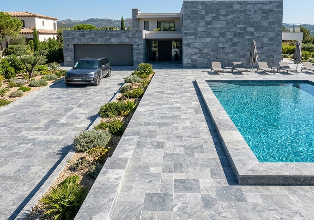 Bg blue stone tumbled