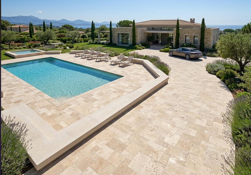 Bg classic travertine pattern set