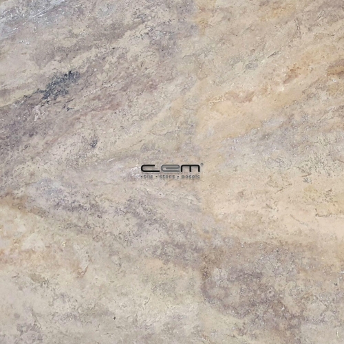 Cashmere Silver Travertine Tile Unfilled Honed