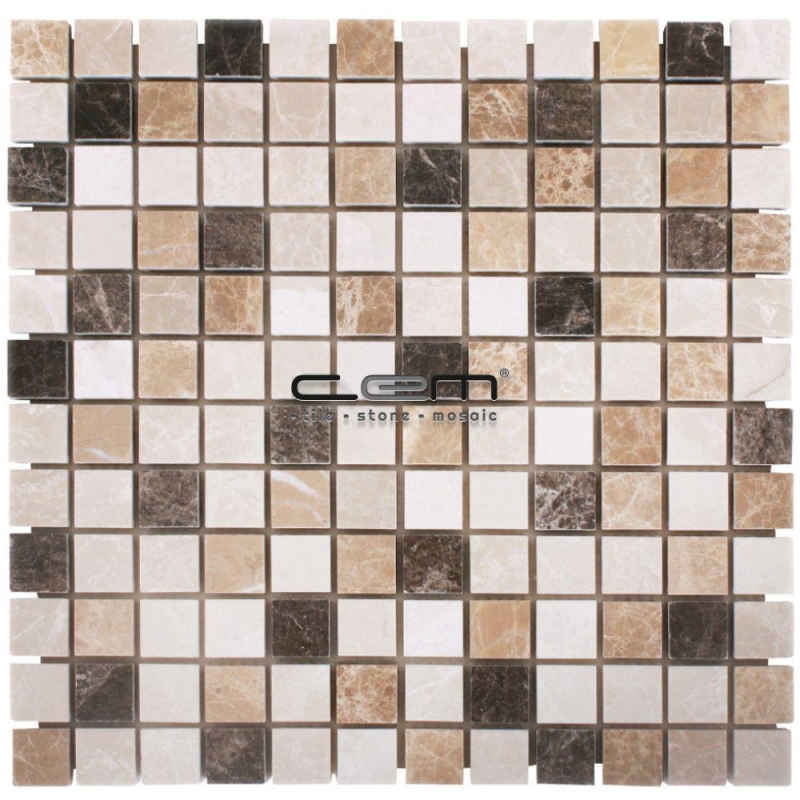 23mmx23mm Spanish Mix Mermer Mozaik