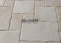 Travertine pillowed edge