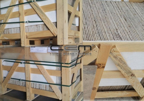 Cashmere Silver Travertine Tile Packing