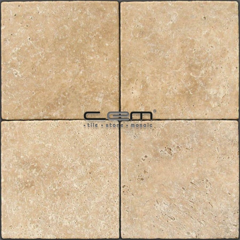 Walnut Travertine Tumbled Tile