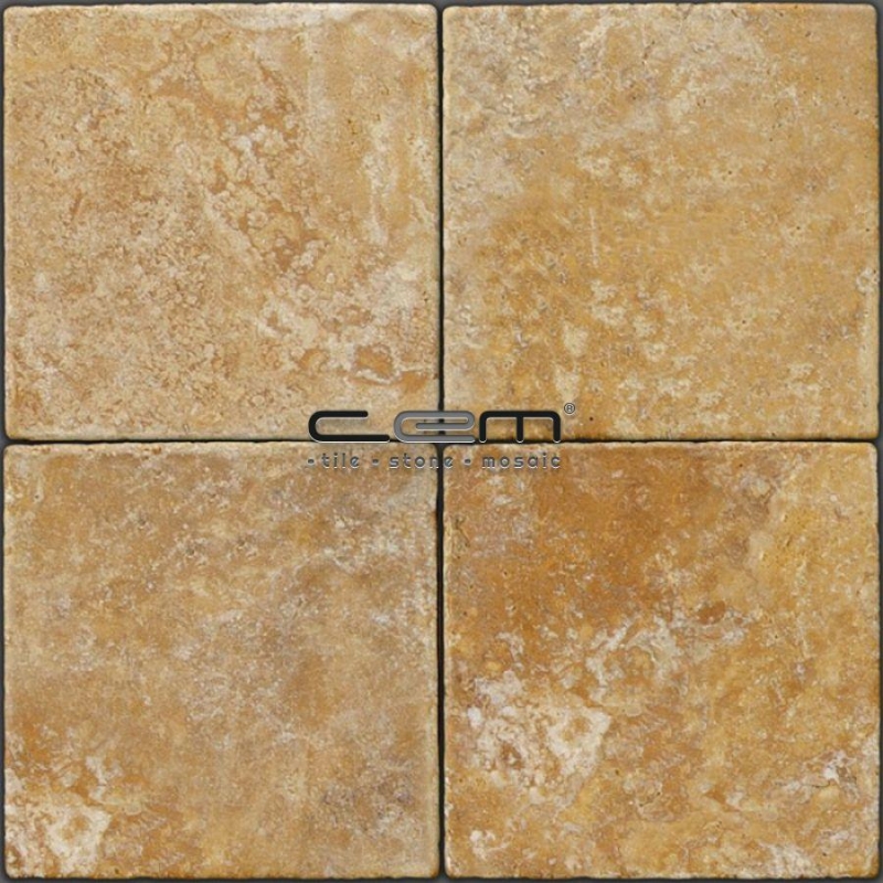 Sarı Traverten Eskitme Fayans