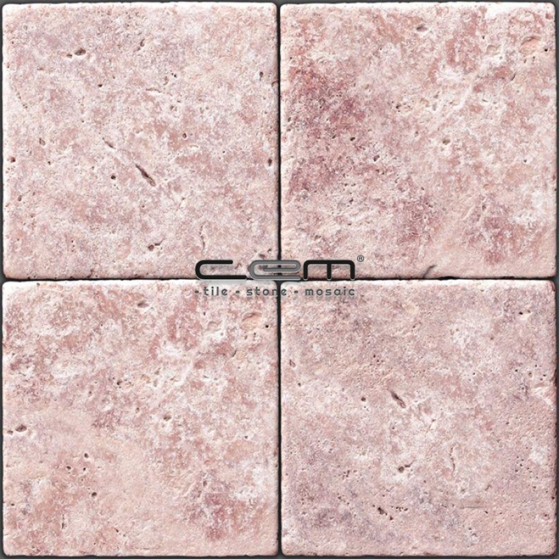 Kırmızı Traverten Eskitme Fayans