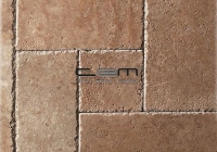 Noche Travertine Chiseled Edge Pattern Set