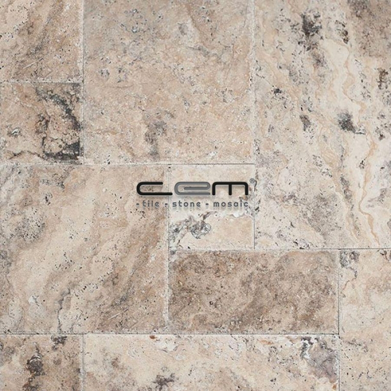 Philadelphia Travertine Chiseled Edge Pattern Set