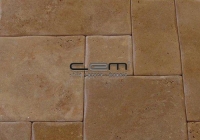 Noche Travertine Pillowed Wavy Edge Pattern Set