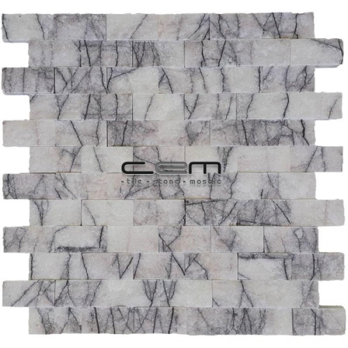 2,5x5cm (1x2) Lilac Marble Split Face Mosaic