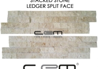 Light Traverten Filesiz Panel Patlatma Mozaik