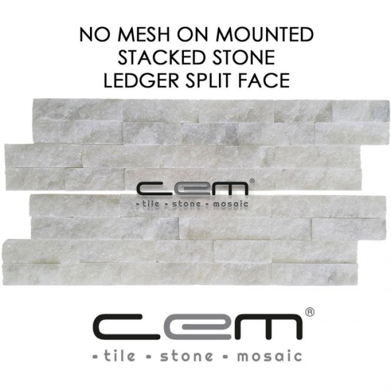 Muğla Beyaz Mermer Filesiz Panel Patlatma Mozaik