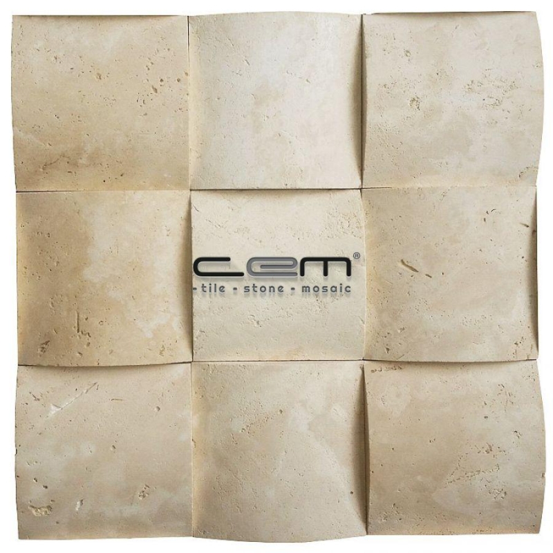 100x100mm Classic Traverten Bambu Mozaik