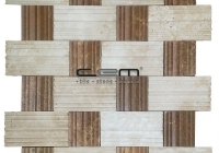 Classic-Noche Travertine Special Baseboard Mosaic