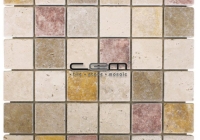 48mmx48mm Mix Traverten Eskitme Mozaik