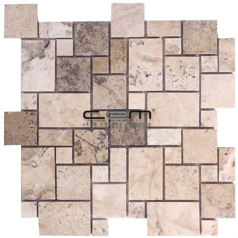 Philadelphia Traverten Mini Pattern Cilalı Mozaik