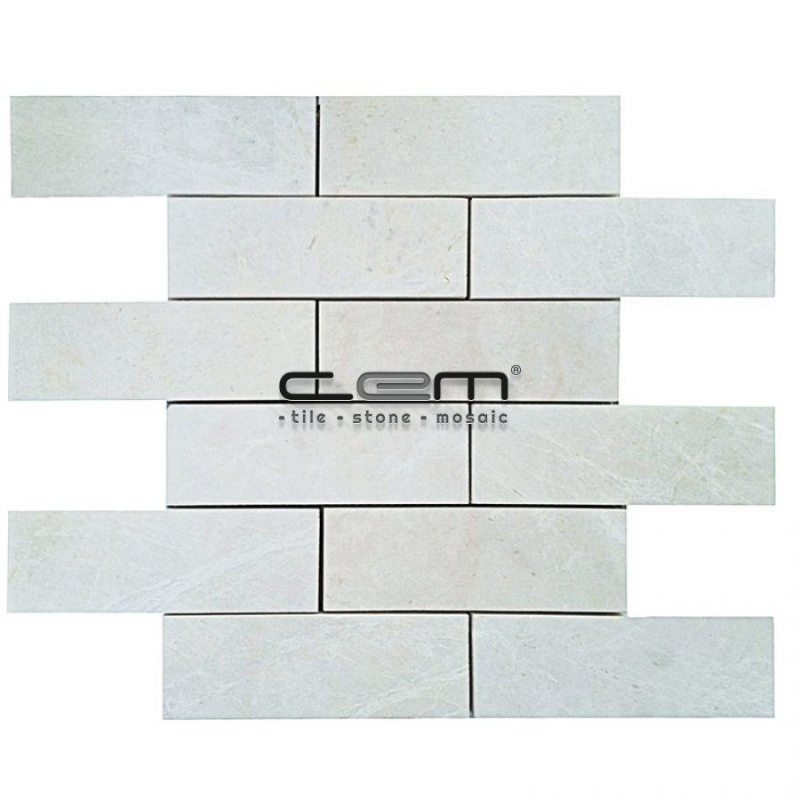 2x6 - 48mmx150mm Light Beige Botticino Polished Mosaic