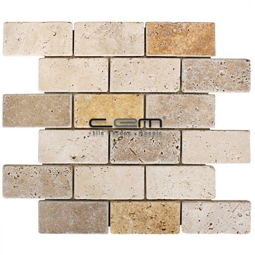 48mmx100mm Mix Traverten Eskitme Mozaik