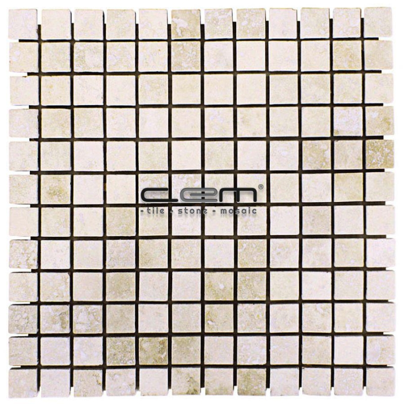 23mmx23mm Classic Traverten Dolgulu Honlu Mozaik