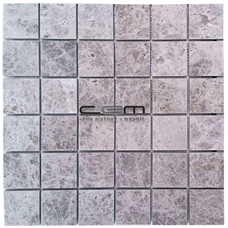 2x2 -48mmx48mm Silver Shadow Tundra Grey Polished Mosaic