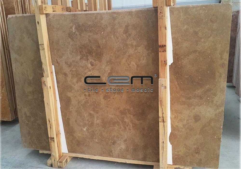 Noche Travertine Slab Cross Cut